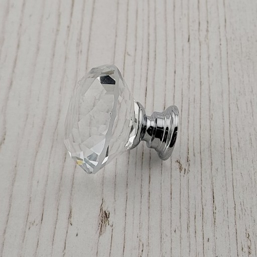 NÁBYTKOVÁ KĽÚČKA NÁBYTKOVÁ KĽÚČKA KRYŠTÁLOVÁ DO SKRINÍK NÁBYTKOVÁ KĽÚČKA SKLO 30mm