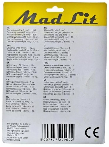 SADA NOŽOV TAPECIAK S LAMACÍM ČEPELOM 3 ks + VÝMENNÉ ČEPELE 30 ks