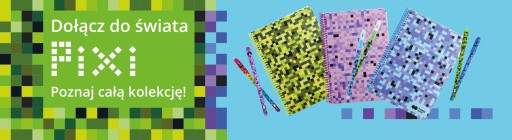 Kockovaný zápisník HAPPY COLOR PIXI SKY. B5/80K