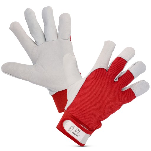 Kožené pracovné rukavice Velcro Goat Leather Strong