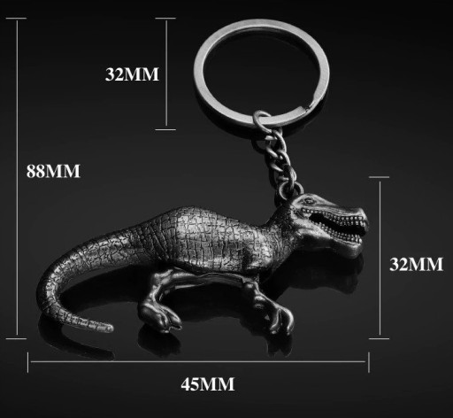 Prívesok na kľúče dinosaurus T-rex trex kúzlo na batoh Jurský drak