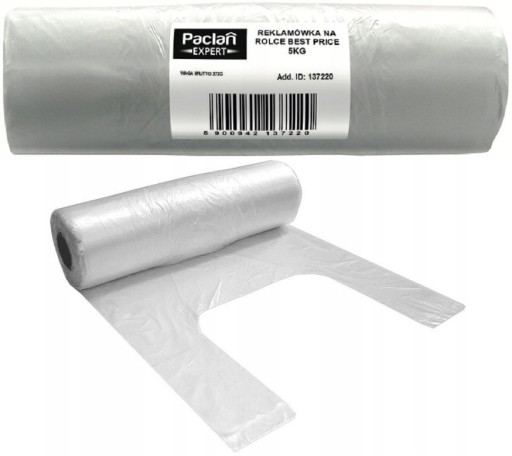 Jednorazové vaky na rolke, šmykľavky Paclan