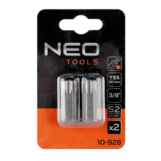 TORX bit T55 x 30 mm, S2 x 2 ks, NEO 10-928