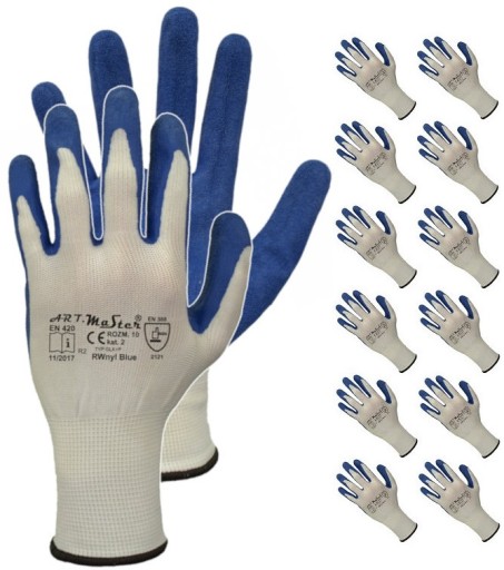 Pracovné rukavice STRONG latexové rukavice 12 PÁROV