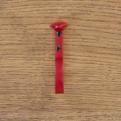 Vešiak na nábytok Háčik na vešiak 80mm ČERVENÝ