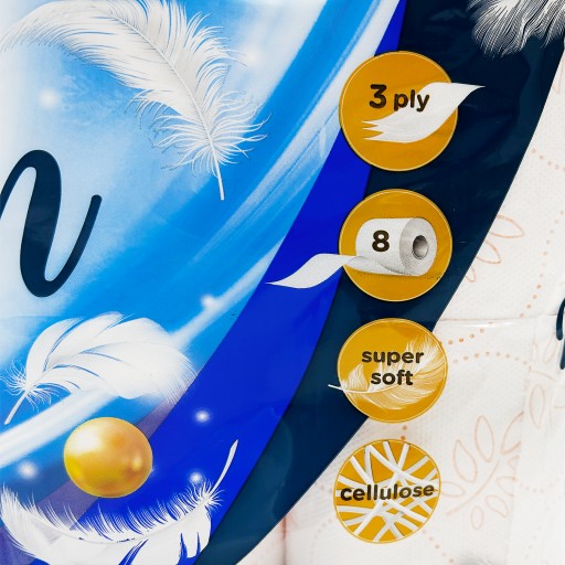 Veľmi jemný toaletný papier! 3 vrstva biela