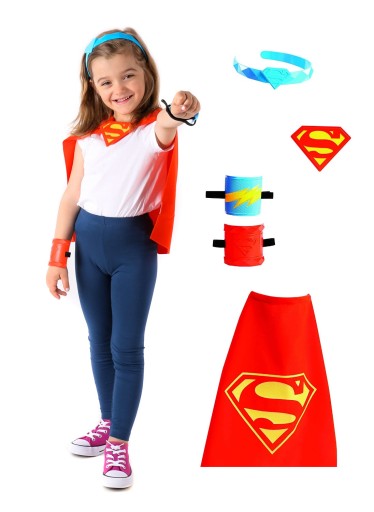 SUPERGIRLS DC MATTEL SUPERHEROINE KOSTUM