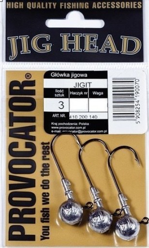 PROVOCATOR JIG HEAD JIGIT 4/0 7G OP3PCS JIG HLAVY