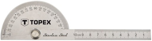 Uhlomer 180 stupňov s pravítkom 100 mm