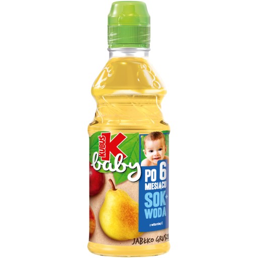 6 x Kubuś Baby SOK 100% Jablko Hruška 6m+ 300 ml