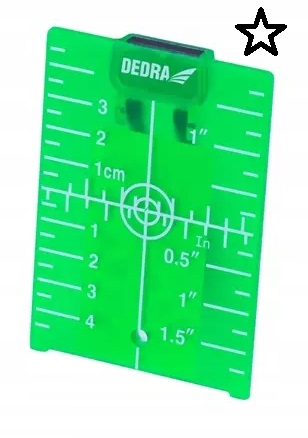 DEDRA Zameriavacia doska pre diaľkomery a laserové zariadenia zelená MC0918