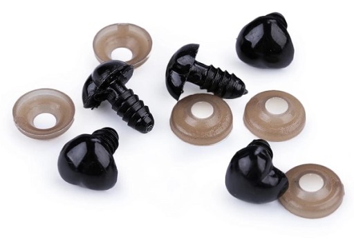 Nos na hračky so zátkou, srdce 12x13mm - 2ks