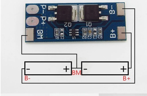 Modul ochrany článkov BMS PCM Li-ion 2S 8,4 V 15A