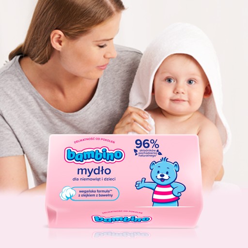 BAMBINO mydlo pre deti a bábätká s lanolínom