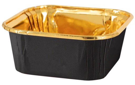 Hliníkové plechy na pečenie Mono Porcie BLACK GOLD Papierové košíčky 10 ks