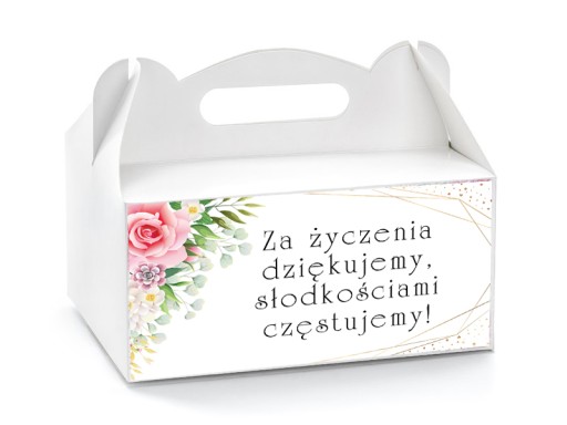 Veľké tortové krabičky Balenie s farebnými vzormi