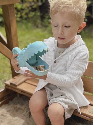 LOPATKA ZBERAČ PIESKU HRAČKA DO VODY PRE DETI DINOSAUR KROKODÝL BIO