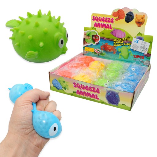 GLIOTEK GEL FISH Pufffish ANTISTRESOVÝ SENZORY SQUISH PRANK JOKE