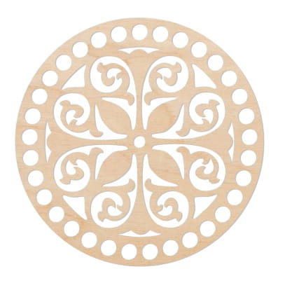 BSZ176 Podstavec košíka - kruh 15cm rozeta, mandala