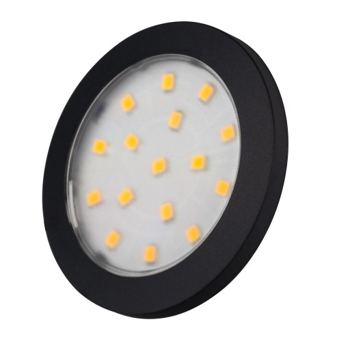 LED ORBIT 1,5W podskrinkové svietidlo, čierne, studené