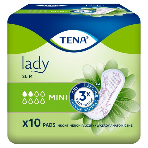TENA Lady Slim Mini hygienické vložky 10 ks