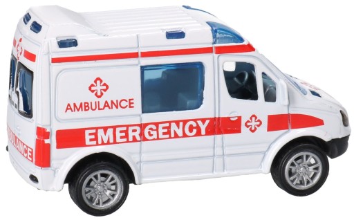 Kovové auto POLICAJNÁ AMBULANCIA 6809
