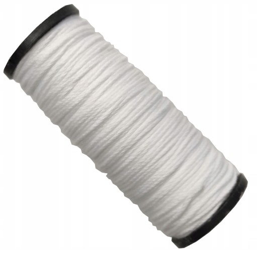 SILNÁ SPUCKÁ NIŤ CULKA BIELY NYLON 45g