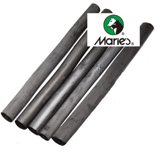Prírodný uhlík 5 ks Maries 10 mm