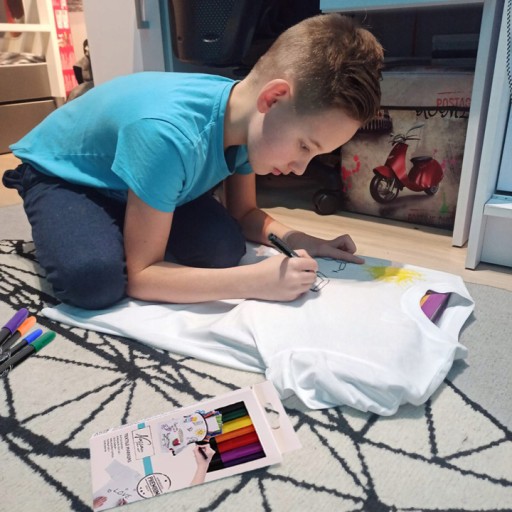 Fixky na látku, oblečenie, tričká, fixky, fixky, fixky, Sada 8 farieb