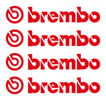 BREMBO nálepky 100x19mm Červená 4 kusy