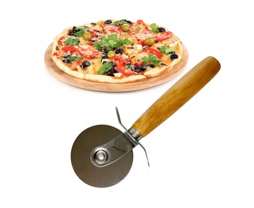 NÔŽ NA PIZZA, okrúhly, OSTRÝ, kruhové rezacie koliesko