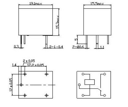 RELÉ SRD-05VDC-SL-C SONGLE 10A 5V DC SRD 5V