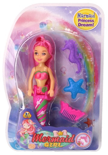 BÁBIKA MORSKEJ VÍLY S DOPLNKAMI mini bábika 18cm