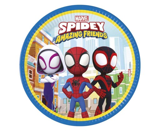Spidey Spider-Man papierové taniere 8 ks.