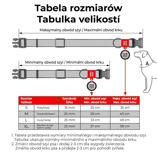 Reflexný modrý bavlnený obojok pre psa, veľkosť S