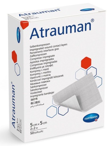 Atrauman 5 cm x 5 cm Hartmann obväz 1 kus