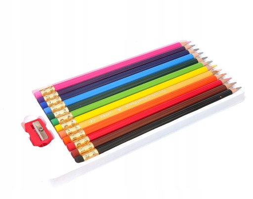 Astra ceruzkové pastelky s gumou, 12 farieb