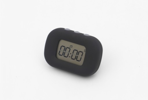 ČIERNY KUCHYNSKÝ ČASOVAČ LCD MAGNET + BATÉRIE