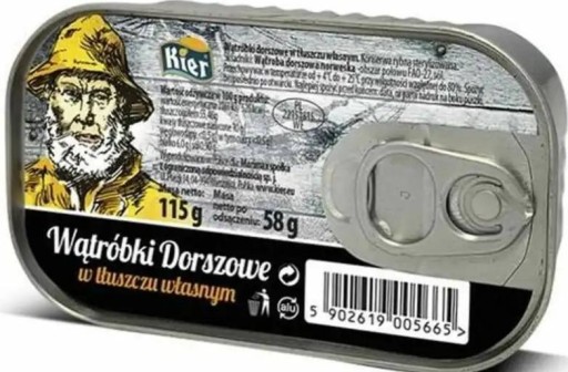 2 x Treska pečeň vo vlastnom tuku 58 g