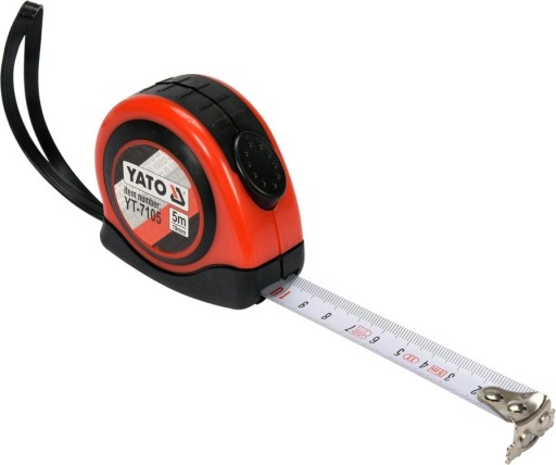 YATO MAGNETICKÉ ZROVNANÉ MEASURE MEASURE NYLON 5M YT-7105