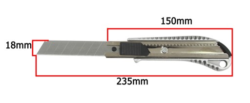Kovový nôž na tapety 18mm nôž na čalúnenie