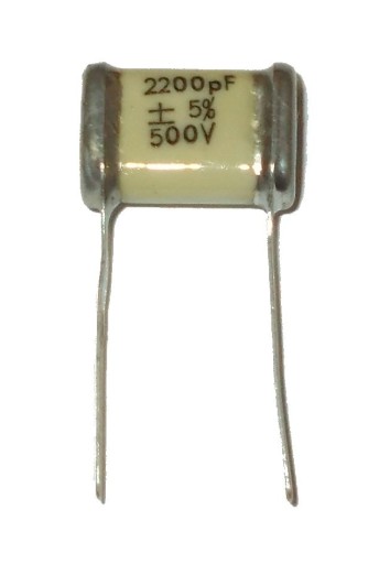 SĽUDOVÝ KONDENZÁTOR SG-3S 2.2nF = 2200pF 500V Strieborná sľuda 4ks