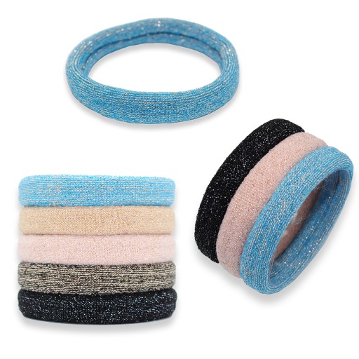 6x VLASOVÉ GUMOVÉ REBRÍKY FARBA ELASTICKÉ SILNÉ BEZ KĹBOV PONY BRIDGE