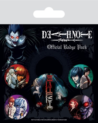 Piny na pripojenie Death Note, sada 5 kusov