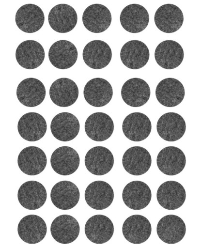Samolepiace plstené podložky šedé FI15mm, balenie 30 ks - VORSTAHL