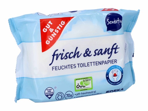 Vlhčený toaletný papier Gut Gunstig Sensitive70