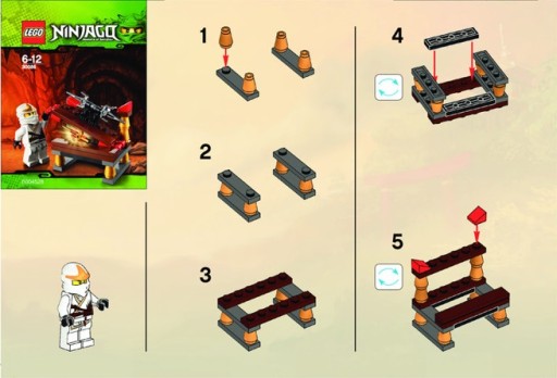 Lego návod - Skrytý meč 30086