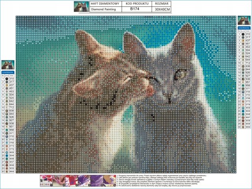 SADA DIAMANTOVÝCH VÝŠIVOK Mačky Diamond Painting MOSAIC 5D Paintings Scrapbook