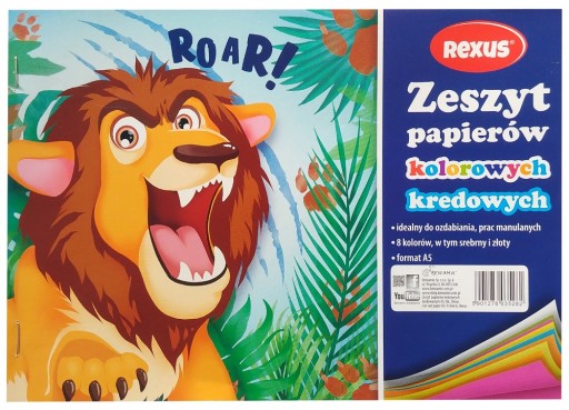 KNIHA Z FAREBNÉHO KRIEDOVANÉHO PAPIERA A5/8k