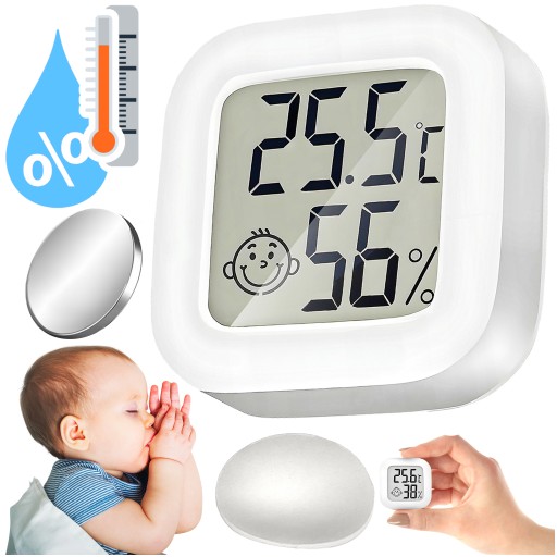 TEPLOMER HYGROMETER IZBOVEJ VLHKOMER DISPLEJ METEOSTANICA